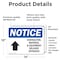 Signmission Contractor Material And Equipment Sign With Symbol, 14 in W x Rectangle, Vinyl Decal OS-2PACK-NS-D-1014-L-10820 - alternate 3